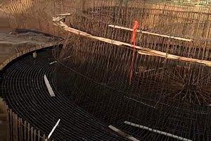 湖北砼烟囱新建施工现场